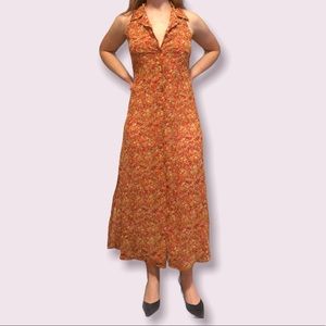 Victoria's Secret Floral Maxi Dress - Red and Yellow